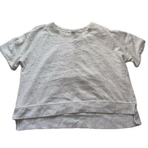 stars above heather grey cropped short sleeve